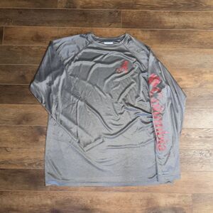 Columbia PFG Omni-Shade Long Sleeve Shirt Mens XXL Gray Alabama Crimson Tide PFG